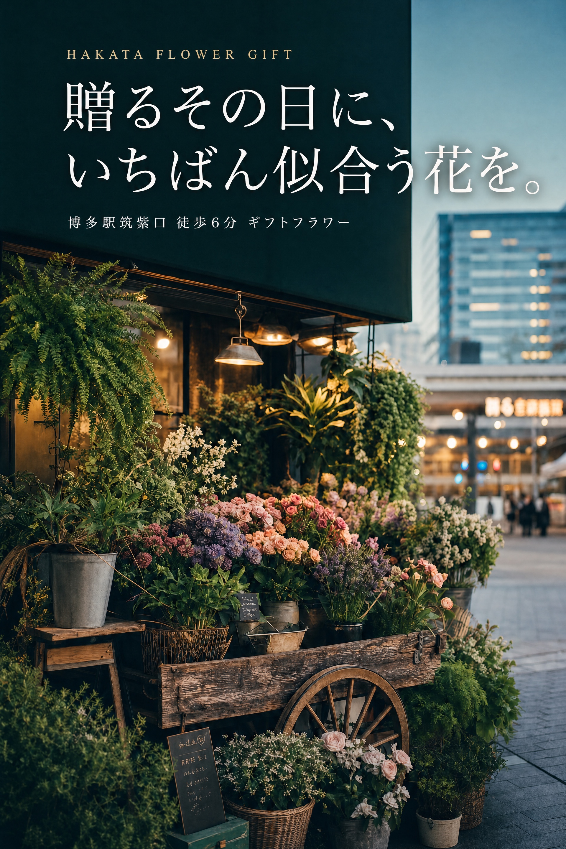 風花福岡本店 贈るその日に、いちばん似合う花を。博多駅筑紫口徒歩6分 ギフトフラワー